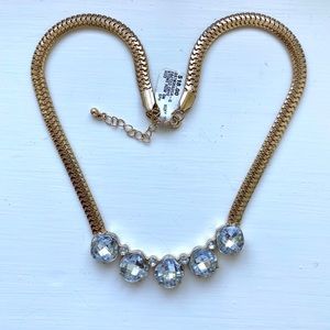 NEW Gold & Rhinestone Necklace